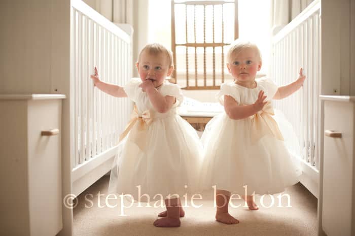 Twin baby photo session in St Albans