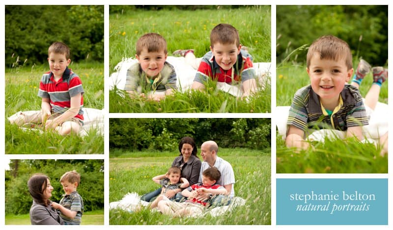 Family photo session in Verulamium Park